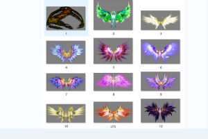 23个翅膀光环PVF无脑导入加NPK